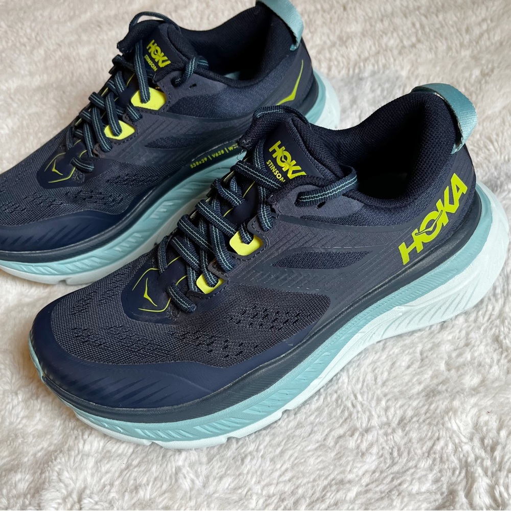 HOKA One One Stinson ATR 6 Women’s US Size 7 Outer Space Blue Trail Running